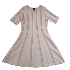 NWT Dress Barn Gabby Skye Women's Sweater Dress Size L Rose Pink Fit & Flare