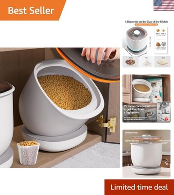 Durable 2.2 Gallon Airtight Pet Food Container - Ideal for Dry Goods & Treats