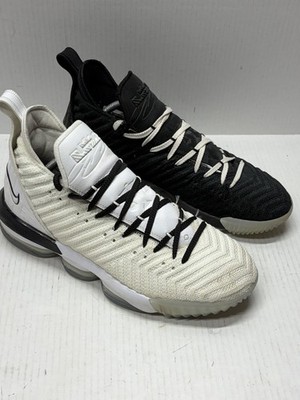 Nike Lebron James 16  Size-12 Equality Basketball Sneakers Black White Men