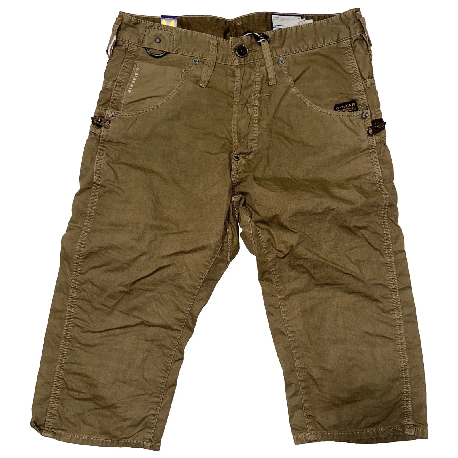 G-STAR Men's Green 1108 3D Shorts RRP £55
