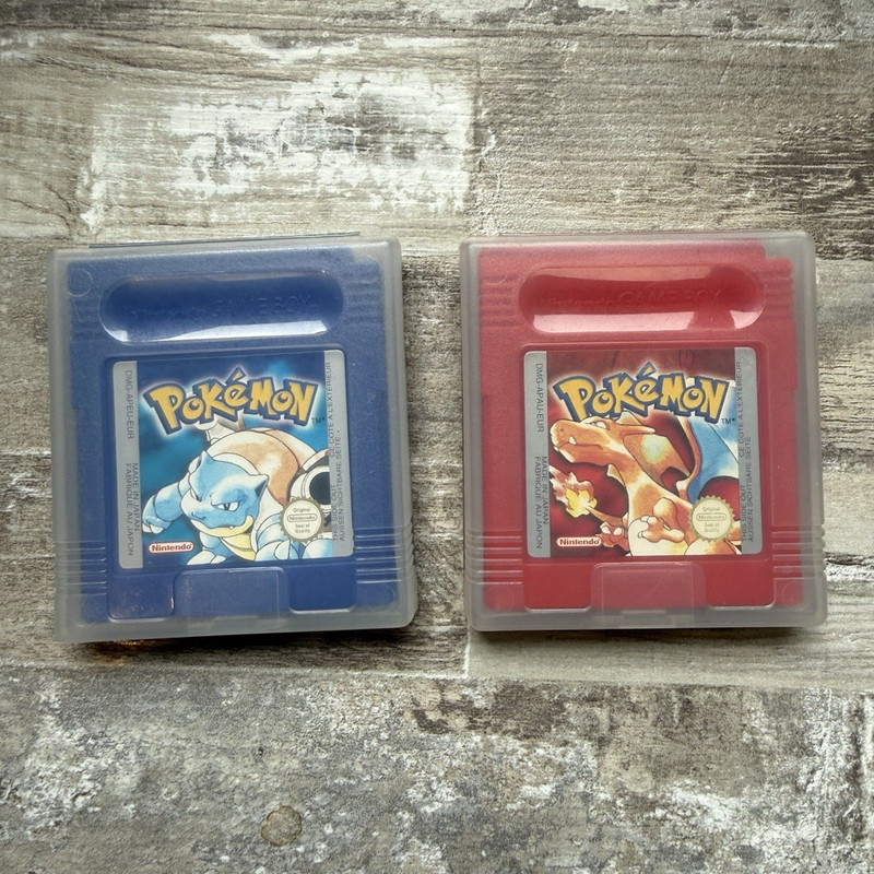 Nintendo Game Boy Pokémon Red & Blue Versions PAL (DMG-APAEUR/DMG-APEEUR)