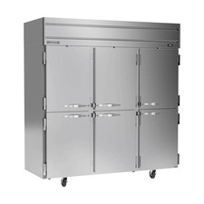 Beverage Air HFS3HC-1HS 78" 3-Section Reach-In Freezer, 6 Half Solid Doors, T...