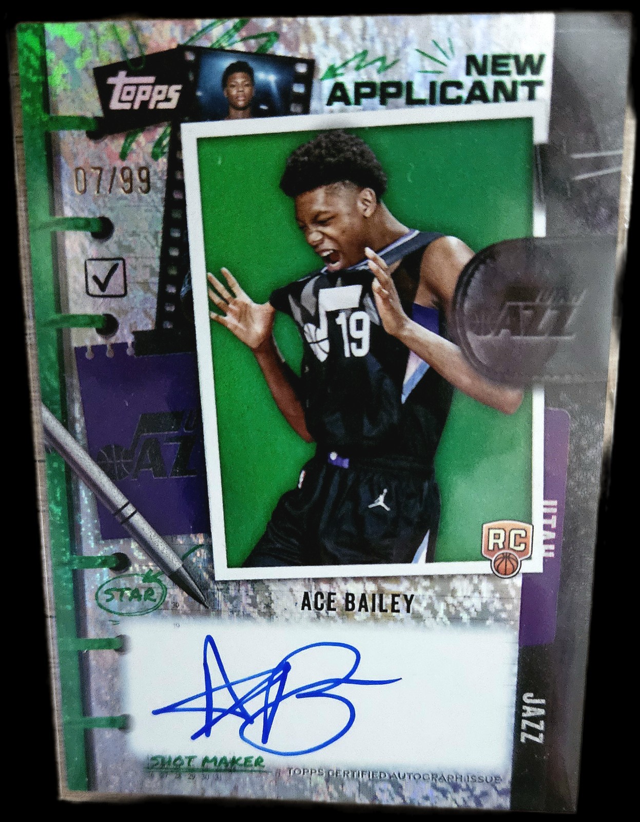 2035 Topps Ace Bailey New Applicant Auto /99
