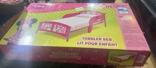 Delta Children Minnie Mouse Plastic Toddler Bed Kids Sturdy, Pink NEW