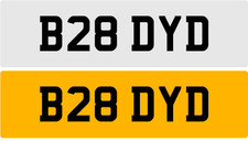 B28 DYD BRODIE BRODY BROHDY BRIDE BRD BRAD BRADLEY OLD B REG PREFIX NUMBER PLATE