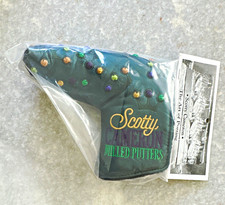 Scotty Cameron Mardi Gras Putter Headcover Embroidered Green/Gold/Purple 1pc