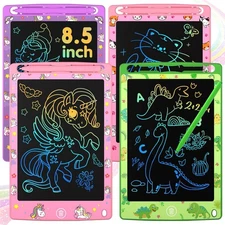 4 Pack LCD Writing Tablet for Kids, 8.5 Inch Colorful Doodle Board Drawing Pad, 