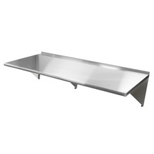 Commercial Stainless Steel Restaurant Kitchen Shelf Wall Shelving - 18" x 60"