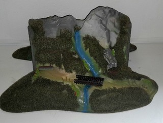 Noch HO Tunnel with Mountains Diorama Scene Model Railroad Accessories