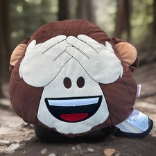 Evil Monkey Emoji Cushion Pillow Soft Toy - unused, still has tags.
