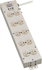 Eaton Series 10 Outlet Heavy Duty Power Strip, Metal, under Desk  Wall Mount O