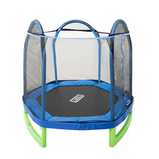 Sportspower My 1st Trampoline 7 ft Trampoline for Kids 3-10 with Blow-Molded Leg