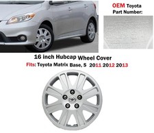 Oem 2011 2012 2013 Toyota Matrix 16 Hubcap Wheel Cover Silver 42602-yy070 Oem 2011 2012 2013 Toyota Matrix 16 Hubcap Wheel Cover Silver 42602-yy070