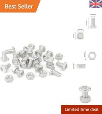 Secure Your Greenhouse: 50 M6 Aluminum Nuts & Bolts - Perfect for Installation