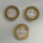 Assorted .999 Silver $10 Gaming Tokens Limited Edition .60 Ounce (Count: 3)