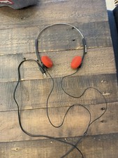 WORKING Sony MDR-1 Headphones, Orange Sponge Pads Clean