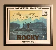 ROCKY - 50 YEARS - Sylvester Stallone Auto 16x20 Museum Steps Photo Fanatics COA