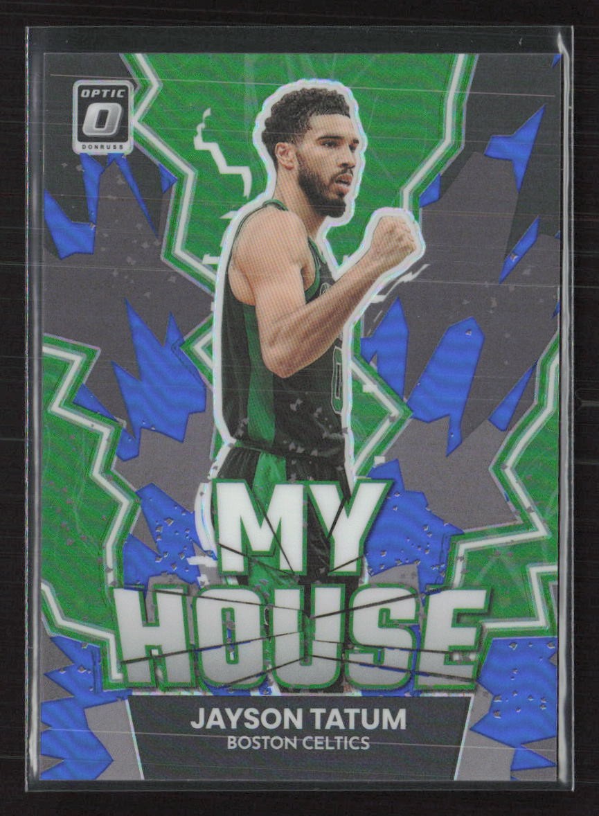 2022-23 Donruss Optic My House Blue #17 Jayson Tatum SN,44/85