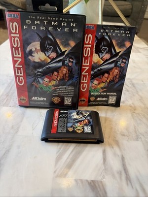 Batman Forever Sega Genesis Tested & Working CIB Complete in Box