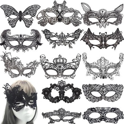 Gothic Spitze Maske Gesichtsmaske Cosplay Halloween Party Karneval