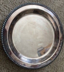 Vintage Sheffield  Silver Company footed Platter Made in USA