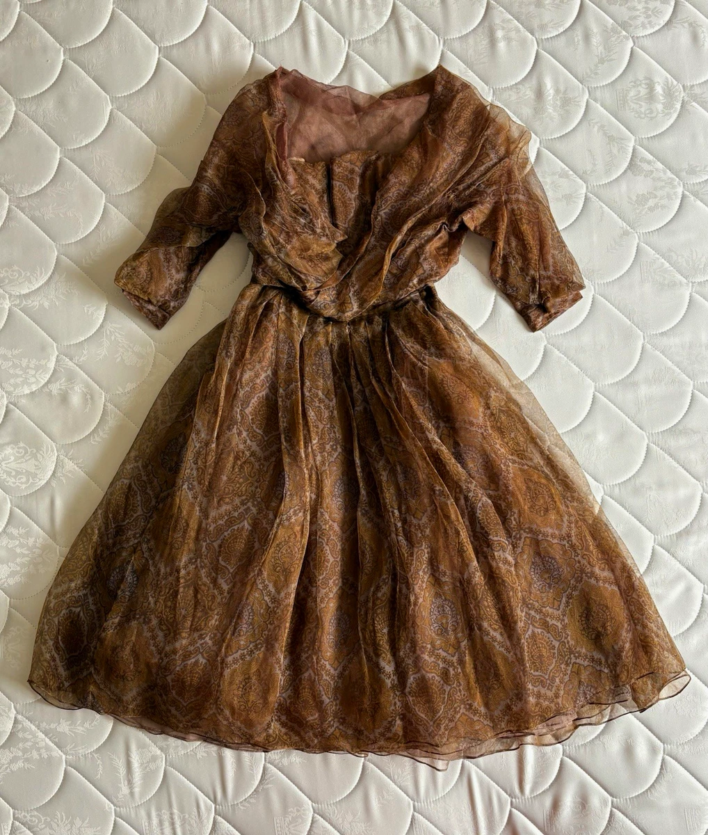 dior brown dress Party/Cocktail Dresses for Women for sale Size:XS (0-2) The dress can be long-prom-dresses Pinstripe long sleeve Aline