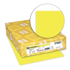 Astrobrights 21021 8.5" x 11" Color Cardstock - Lift-Off Lemon (250/PK) New