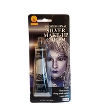 Silver Makeup Cream Rubie's Cosplay Made in the USA Size 1 oz. Halloween