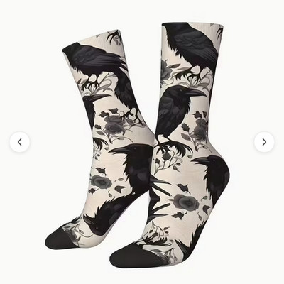 UNISEX  BLACK CROWS & BLACK ROSES HAPPY FUNNY HIP HOP