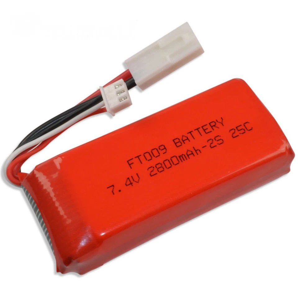 FT009 Lipo Batterie 2800mAh 2S 7.4V 25C Feilun Bateau FT009 Mini Tamiya - Photo 1/1