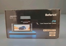 NEW Beferich 4K Front  Rear Dash Camera Built-in 5G Wi-Fi GPS 64GB Card Incl.