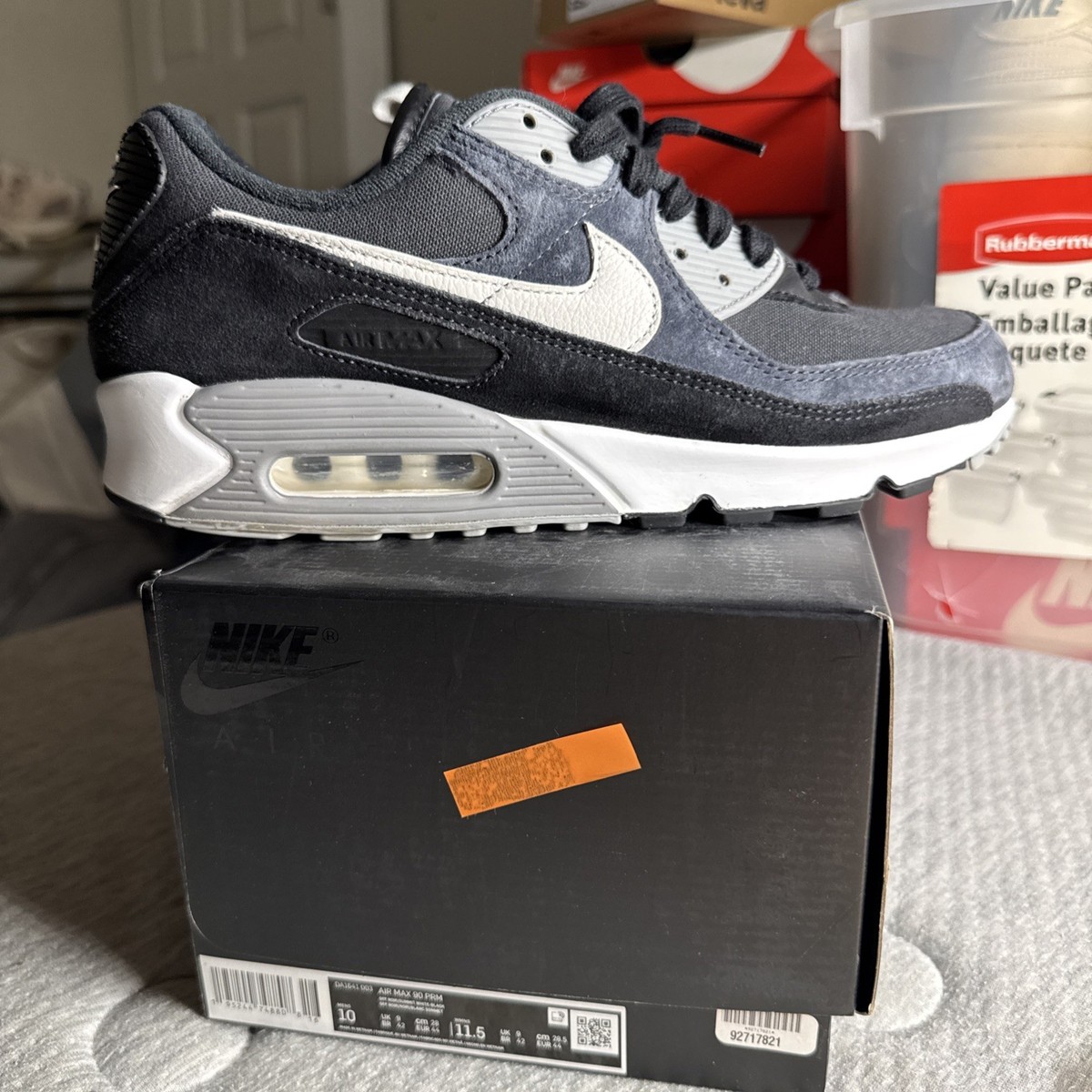 Nike Air Max 90 Premium Off Noir Size 10 [DA1641 003] 195244748808