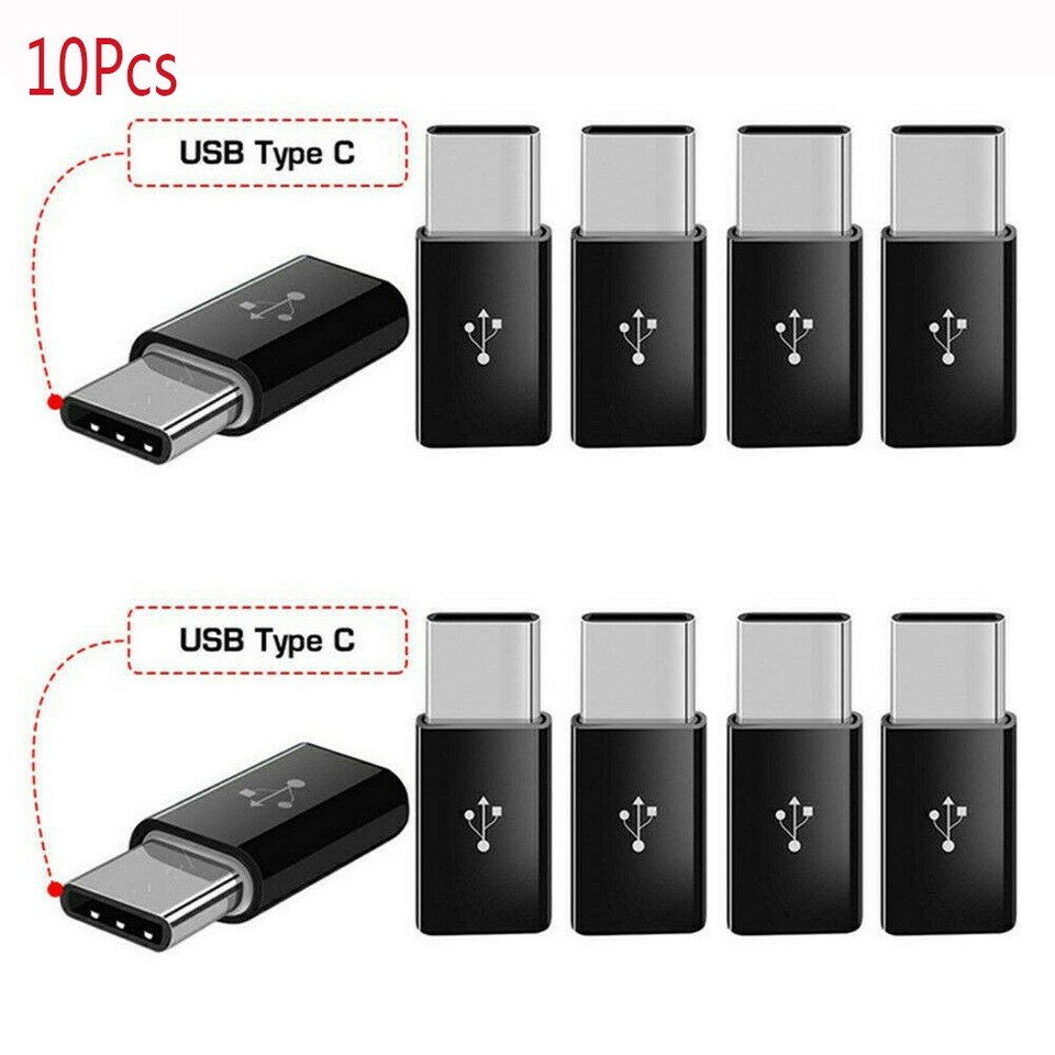 Male Female Type-C Connector Android Micro USB Adapter Charging Cable ...