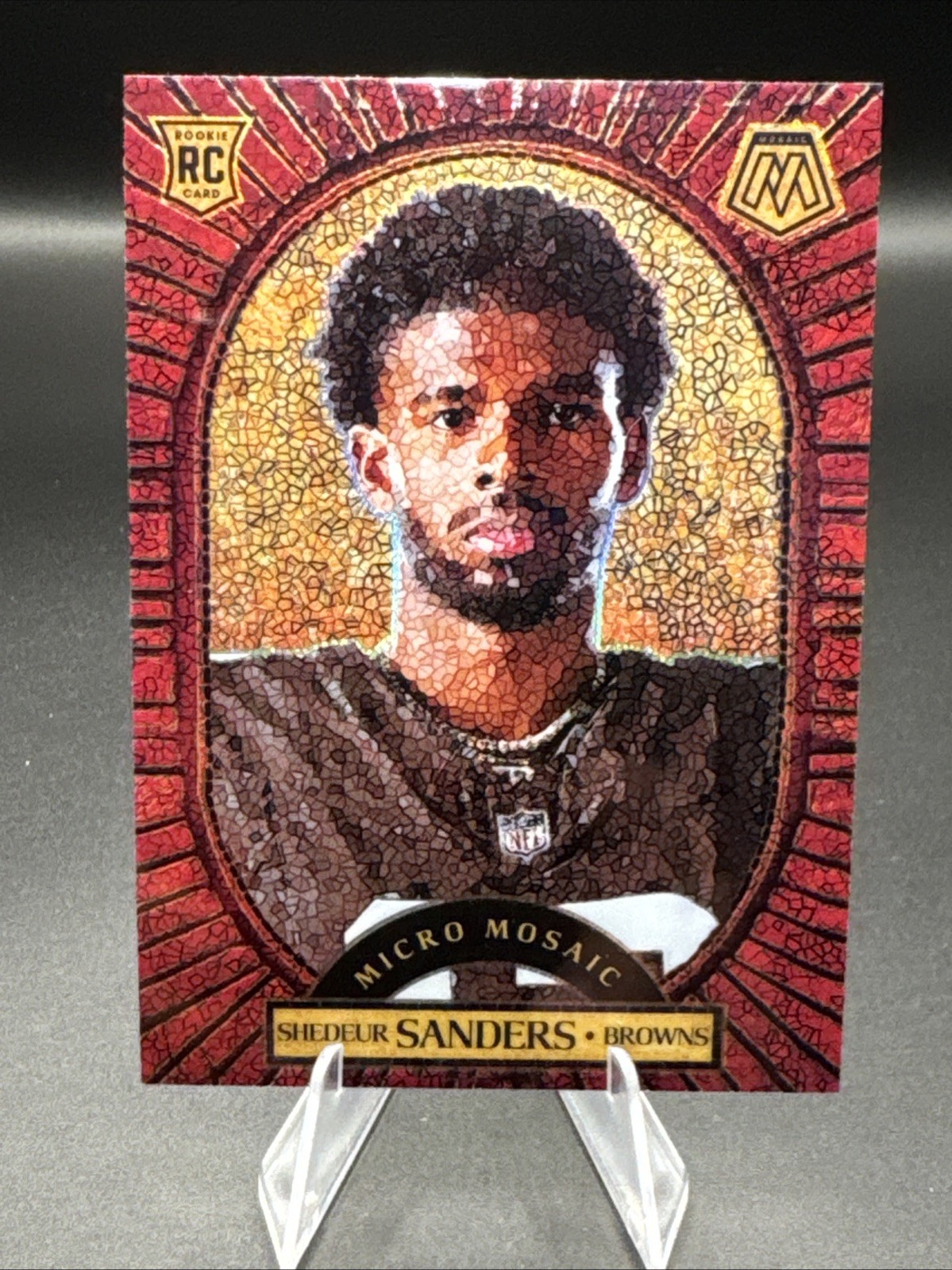 2025 Mosaic Shedeur Sanders Micro Mosaic Rookie RC SSP Case Hit