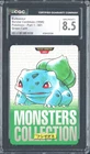 1996 Pokemon Vintage Bandai Carddass Part 1 #001 Green Card Bulbasaur CGC 8.5