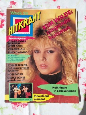 Hitkrant Week 24, Juni 1981, Kim Wilde,  Grace Jones, SIster Sletge,
