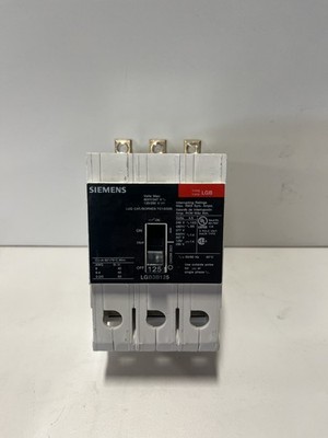 Siemens LGB LGB3B125 3 Pole 125 Amp 600V Circuit Breaker