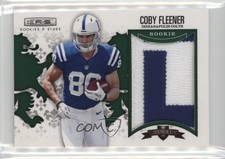 2012 Rookies & Stars Rookie Crusade Green Materials Prime 7/25 Coby Fleener p8f