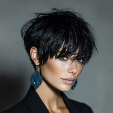 Short Human Hair for Black Women Human Hair Short Pixie Cut Wigs for Black Women
