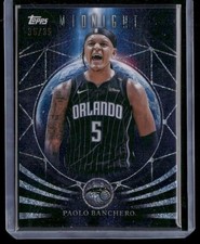 2025-26 Topps Midnight #MF-7 Paolo Banchero Moonfall Winter Solstice #/35 SSP