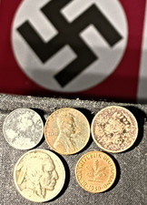 5 Coins 1942J 1 Rpg 1941D Lincoln 1919S Buffalo 1859 Indian fatty 1950F 1 Pf A-7