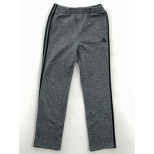 Adidas Womens Track Pants Gray Heather High Rise Pockets Elastic Waist XL 18-20