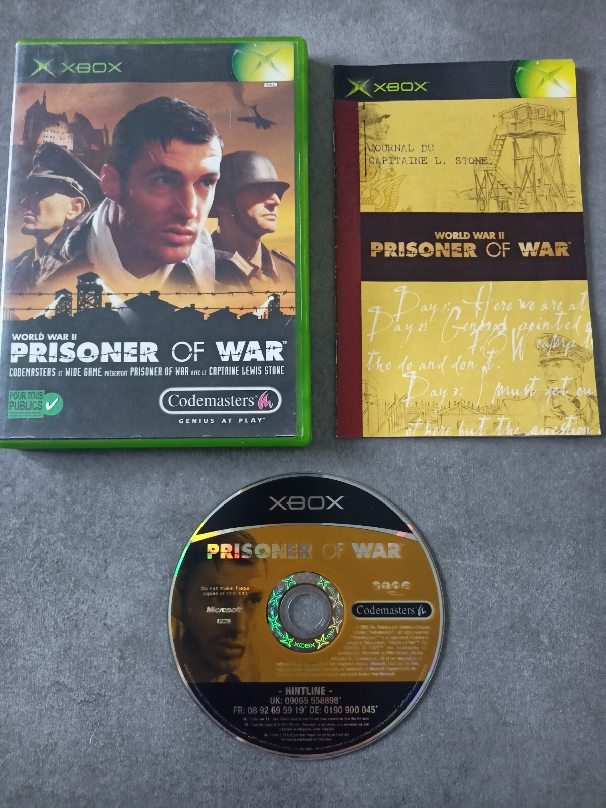 (XBOX03) XBOX Prisoner of War PAL FR COMPLET