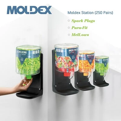 Sistema de dispensación de tapones de espuma desechables para los oídos de estación Moldex (250 pares) - Imagen 1 de 2