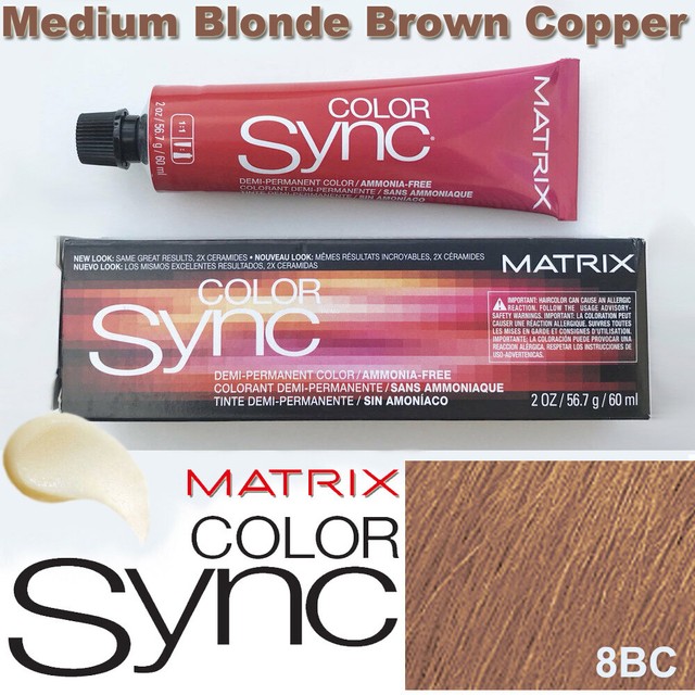 Matrix ColorSync DEMIPERMANENT HAIR COLOR AmmoniaFree 3WN 8BC 8G 10G