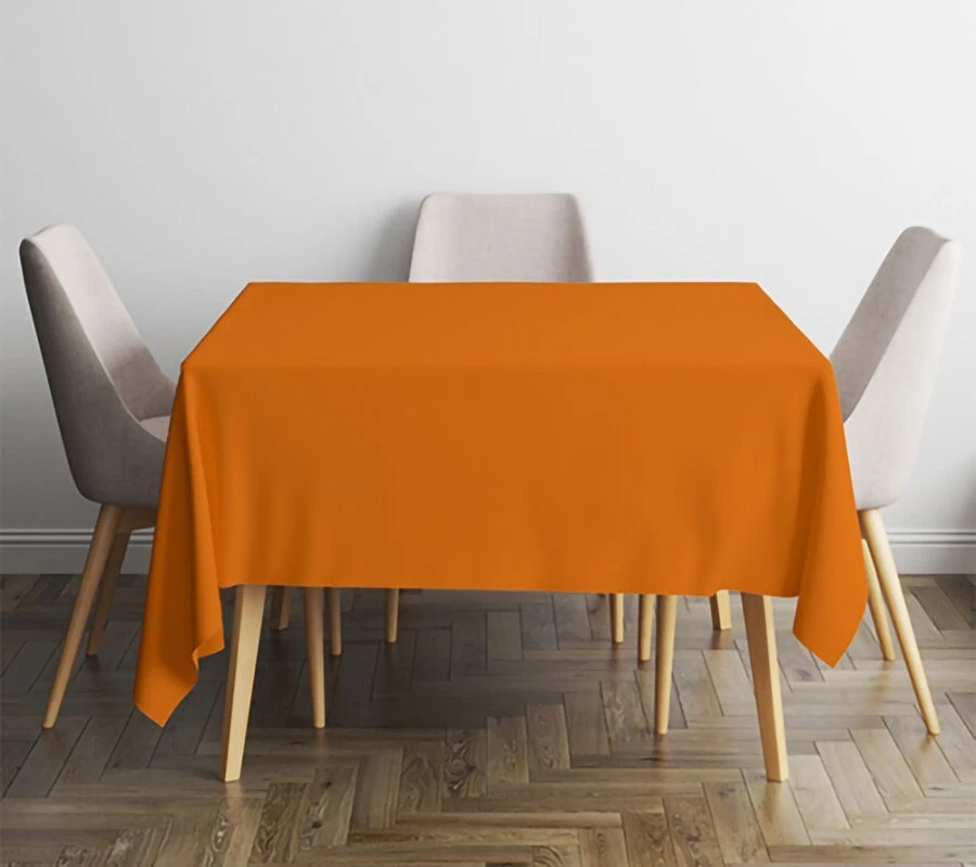 NIBLO Tovaglia runner da tavolo, decorazione da tavolo, tovaglia (arancione, ovale, 120 x 260 cm