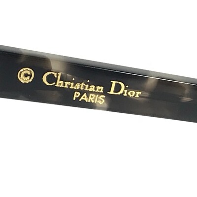 Christian Dior Sunglasses 1SQ KU Shiny Silver Gray Tortoise 
