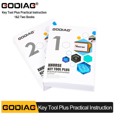 GODIAG Key Tool Plus Practical Instruction 1&2 Two Books for L0ck/smith
