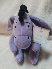 Baby Infant Rattle Eeyore Disney Winnie Pooh bean bag plush beanie mbbp