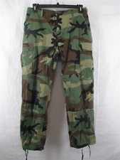 BDU Pants/Trousers Medium Short Hot Weather Ripstop Woodland USGI Army